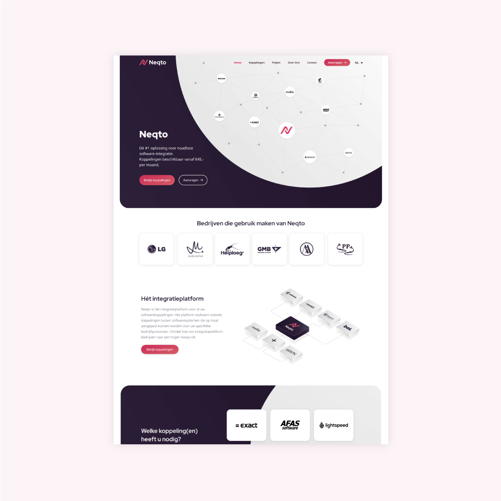 Neqto homepage